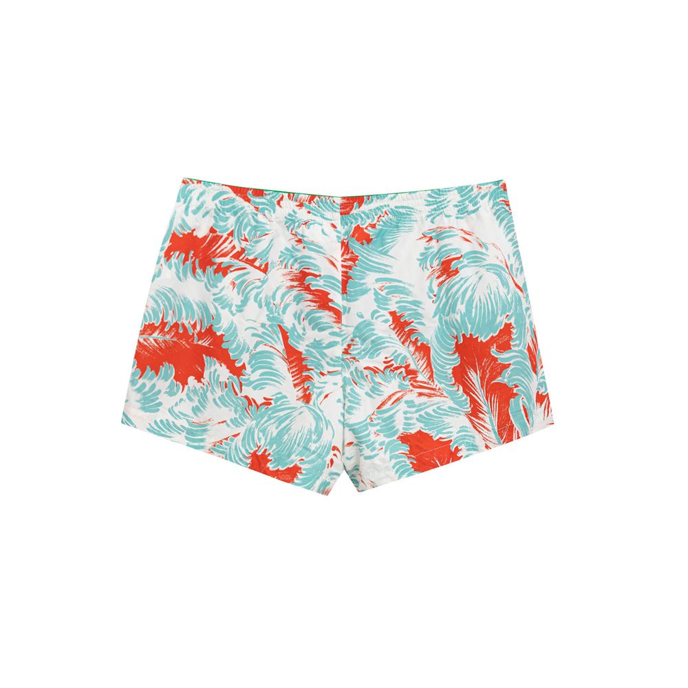 Swim Briefs by Bottega Veneta for men in polyamide & mesh light-blue, multicolor, red, white & print features an magnificent silhouette, showcasing the refined aesthetic of Men's Polyamide & Mesh Swim Briefs with a magnificent cut designed for the modern shoreline.