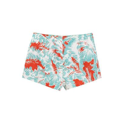 Swim Briefs by Bottega Veneta for men in polyamide & mesh light-blue, multicolor, red, white & print features an magnificent silhouette, showcasing the refined aesthetic of Men's Polyamide & Mesh Swim Briefs with a magnificent cut designed for the modern shoreline.