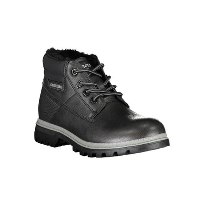 Lace-Up Ankle Boots by Carrera for women in polyester & polyurethane black features an high-performance silhouette, showcasing the sophisticated design of the Women's Polyester & Polyurethane Lace-Up Ankle Boots with a and a refined .