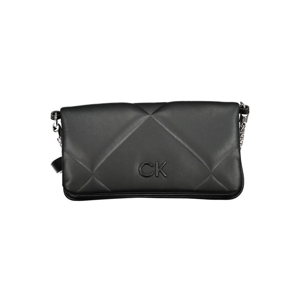 Crossbody Fanny Pack Convertible Handbag by Calvin Klein for women in polyester faux leather black presents a enviable design with a secure magnetic, ample , and versatile crossbody-strap, adjustable-strap, belt-strap & handle for a sophisticated look.