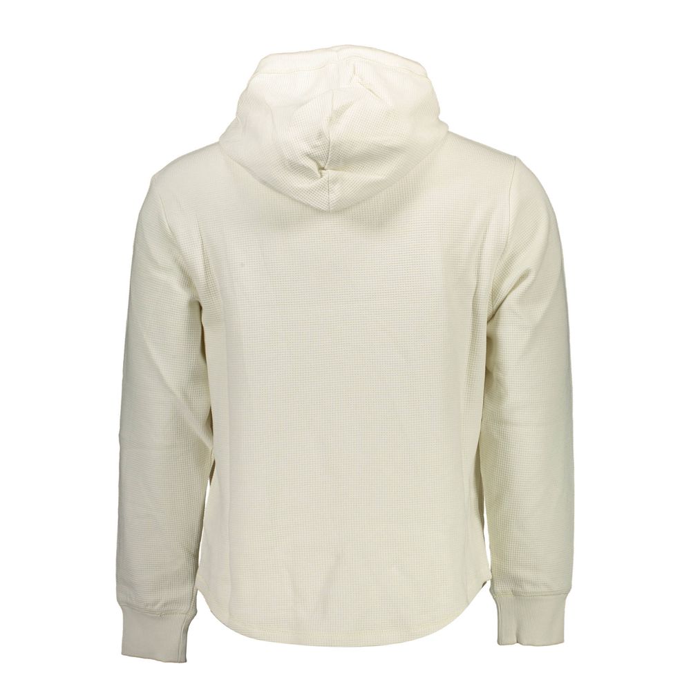 Hooded Sweatshirt Sweater by Calvin Klein for men in stretch cotton white showcases an masterful silhouette, artfully detailed with a masterful hooded neckline and for a sophisticated, premium finish.