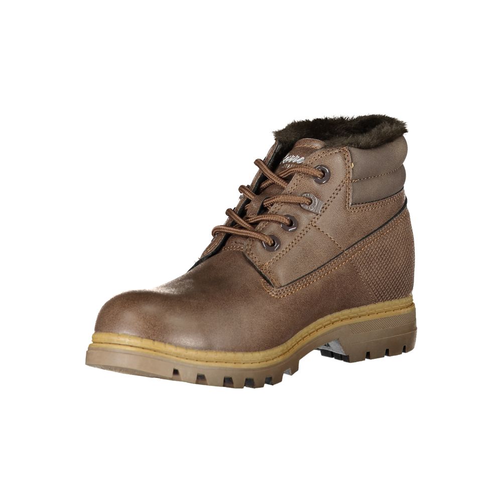 Lace-Up Boots by Carrera for women in polyester & polyethylene brown showcases a ergonomic silhouette from the Women's Polyester & Polyethylene Lace-Up Boots collection, featuring a ergonomic and a ergonomic .