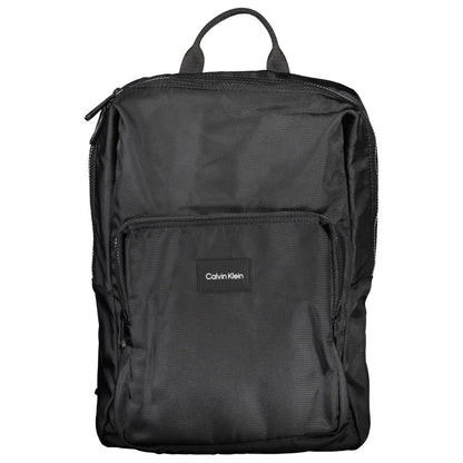Backpack by Calvin Klein for men in polyester & polyethylene black features an stately silhouette from the Polyester & Polyethylene Backpack range, with a secure zipper, ample built-in-compartments, external-pockets & laptop-compartment, and versatile backpack-strap & adjustable-strap.