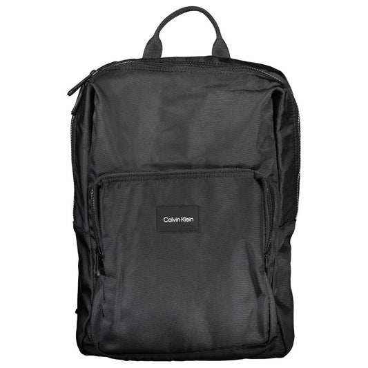 Backpack by Calvin Klein for men in polyester & polyethylene black features an stately silhouette from the Polyester & Polyethylene Backpack range, with a secure zipper, ample built-in-compartments, external-pockets & laptop-compartment, and versatile backpack-strap & adjustable-strap.