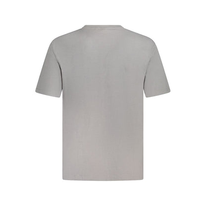 T-Shirt by Fila for men in cotton black, gray & print features an on trend silhouette, perfectly showcasing a on trend and crew neckline for an elevated aesthetic.