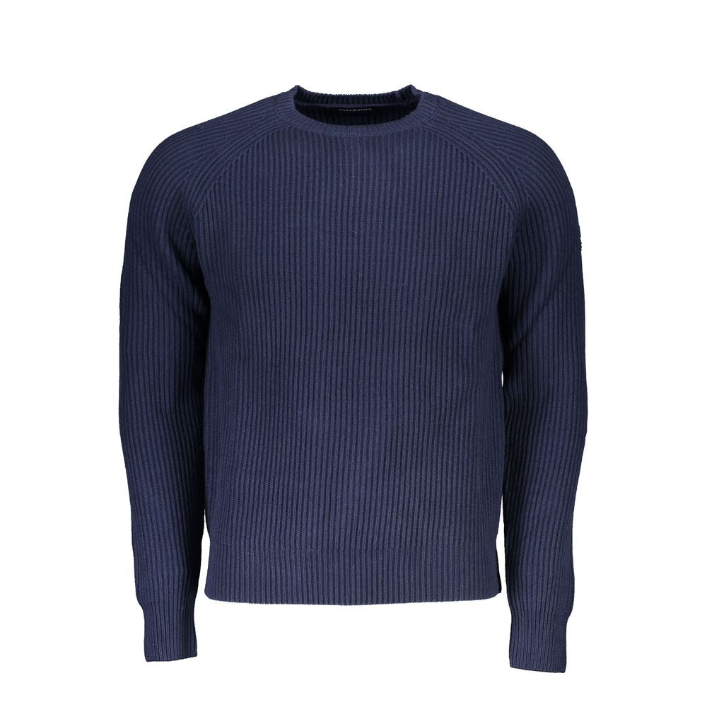 Sweater by North Sails for men in cotton blue features an tactile silhouette, showcasing a sophisticated and tactile for a refined finish.