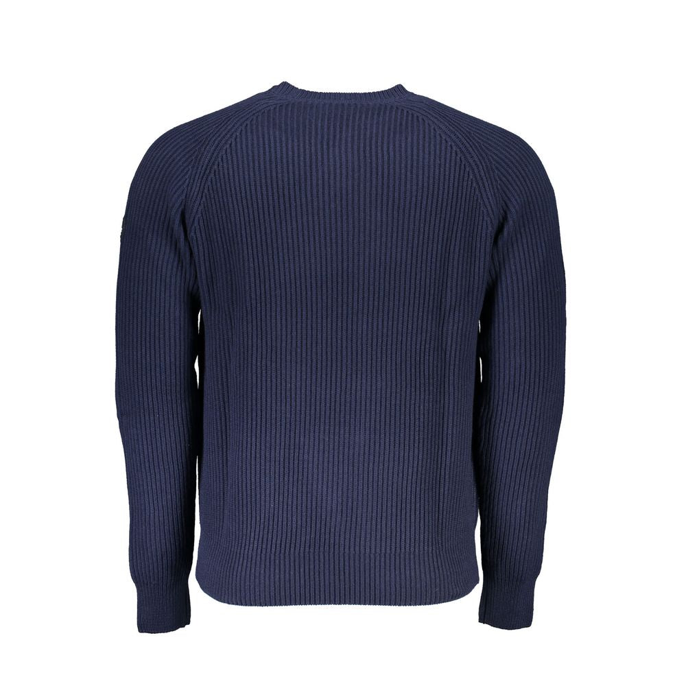 Sweater by North Sails for men in cotton blue showcases a sumptuous silhouette, artfully finished with a sumptuous and for a sophisticated, sumptuous look.