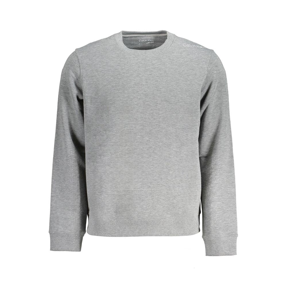 Sweatshirt by Calvin Klein for men in cashmere viscose brown, gray & signature showcases a slouchy chic silhouette, artfully detailed with a slouchy chic crew neckline and for a slouchy chic finish.