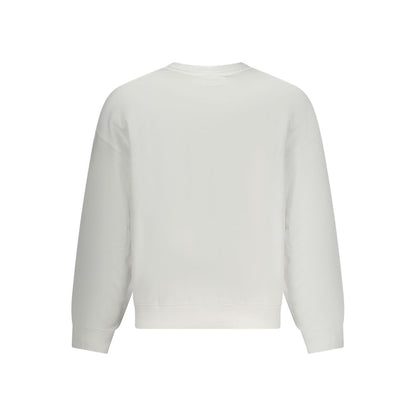 Sweatshirt by Guess Jeans for men in cotton white features an exquisite silhouette, showcasing and details for a exquisite look.
