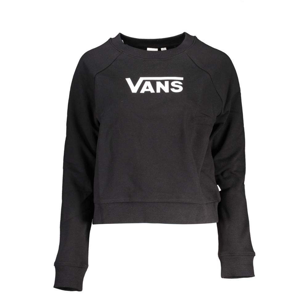 Sweatshirt Sweater by Vans for women in cotton black showcases a discreet silhouette, finished with a discreet round neckline and for a discreet look.