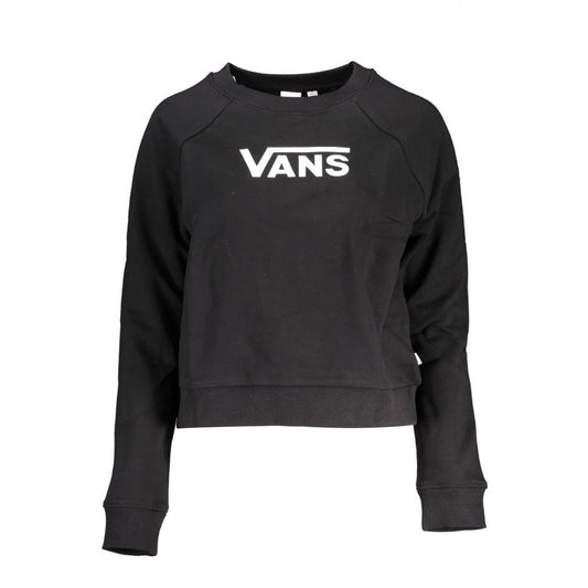 Sweatshirt Sweater by Vans for women in cotton black showcases a discreet silhouette, finished with a discreet round neckline and for a discreet look.