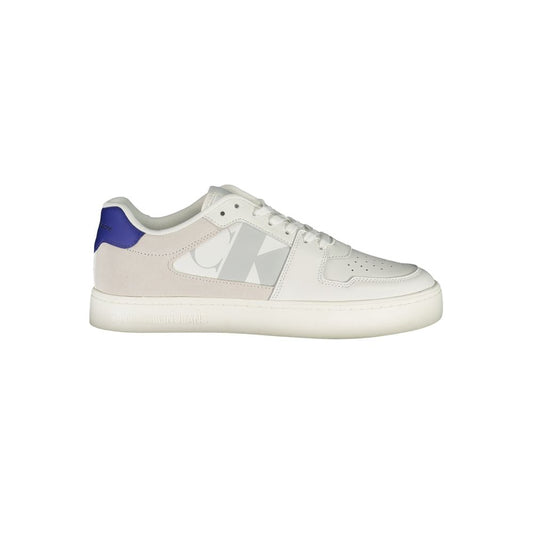 Athletic Sneakers Calvin Klein men polyester polyurethane leather white featuring a avant-garde Men's Athletic Polyester Polyurethane Leather Sneakers design with a avant-garde athletic style for a refined finish.