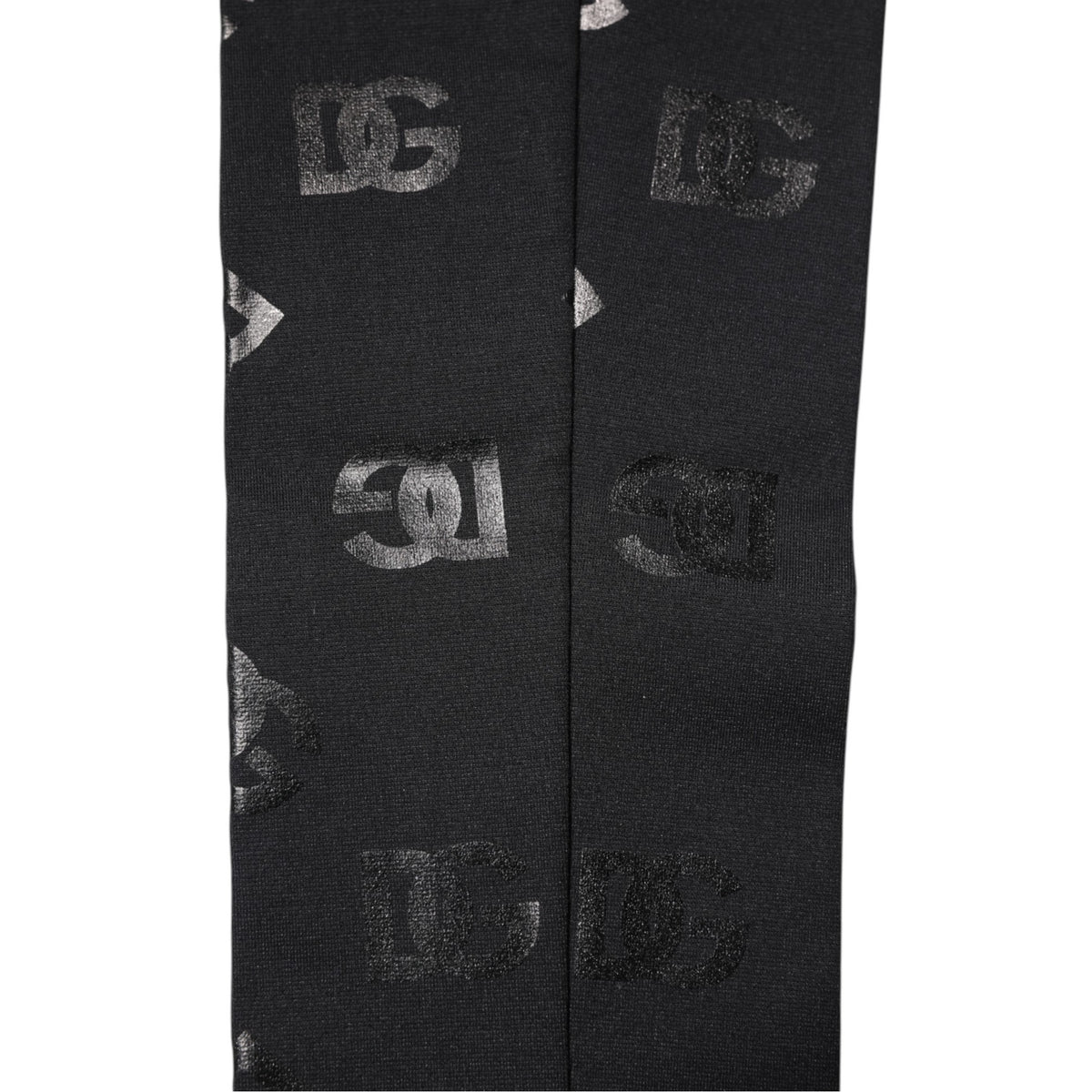 Dolce & Gabbana Cashmere Virgin Wool Elbow Length Gloves - Black Monogram