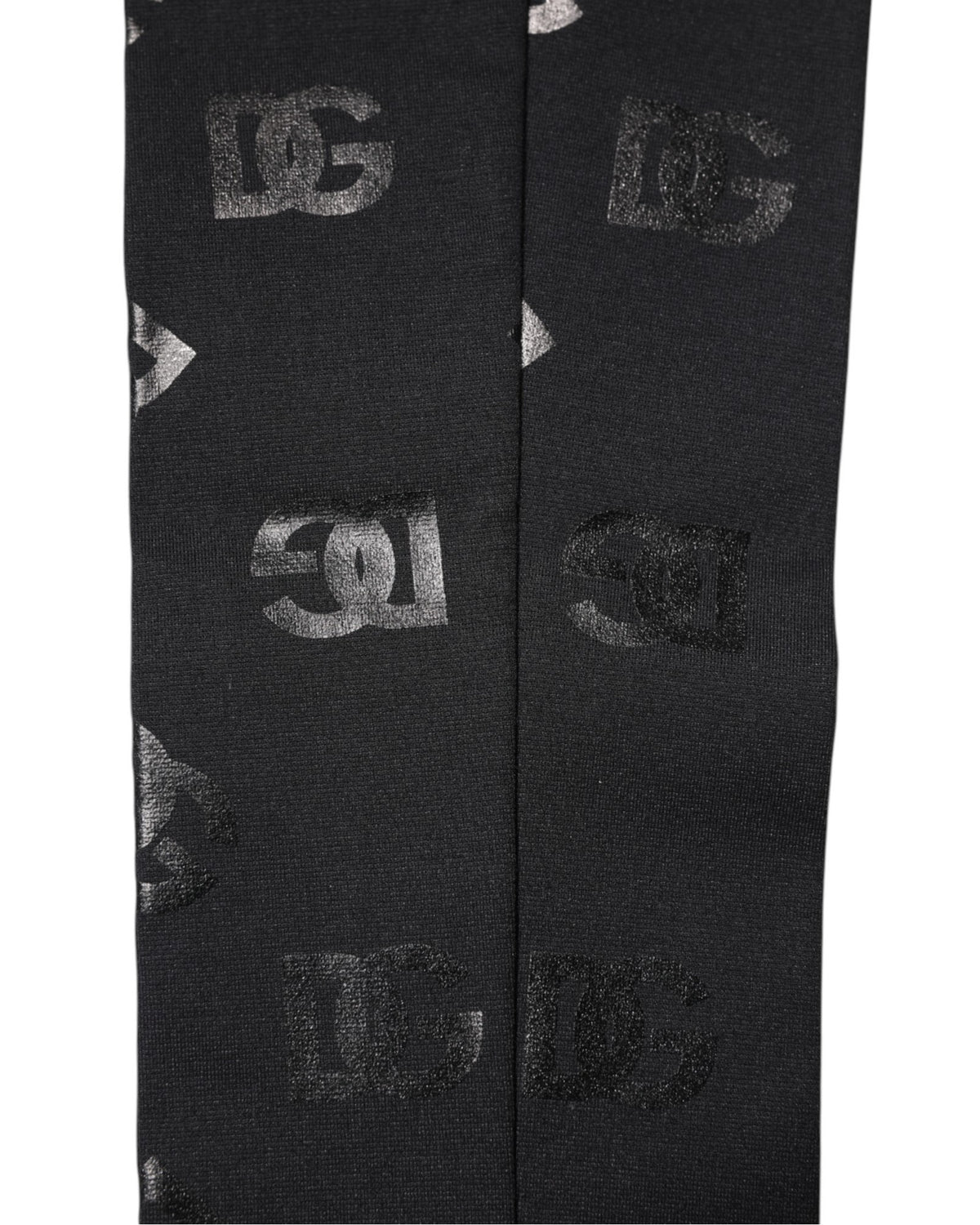 Dolce & Gabbana Cashmere Virgin Wool Elbow Length Gloves - Black Monogram