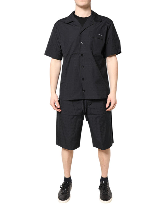 Dolce & Gabbana Men's Cotton Pajamas - Black