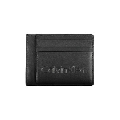 Cardholder Wallet by Calvin Klein for men in polyethylene black, signature-print & print presents a streamlined silhouette, showcasing the sophisticated design of the Polyethylene Cardholder Wallet collection with functional card-organization compact-design.
