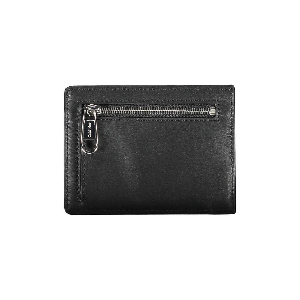 Cardholder Wallet by Calvin Klein for men in polyethylene black, signature-print & print features a streamlined silhouette, showcasing the streamlined Polyethylene Cardholder Wallet design with sophisticated card-organization compact-design for a premium look.