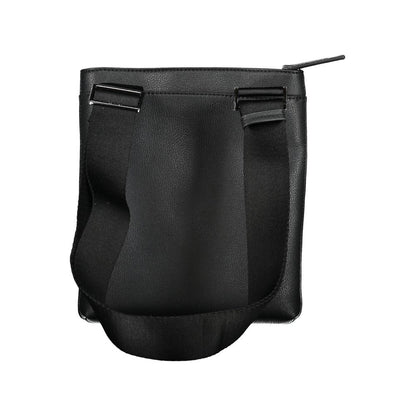 Shoulder Bag by Calvin Klein for men in polyester & polyethylene black features a stately silhouette, showcasing a secure zipper, ample external-pockets & internal-pockets, and stately shoulder-strap & adjustable-strap for a stately finish.
