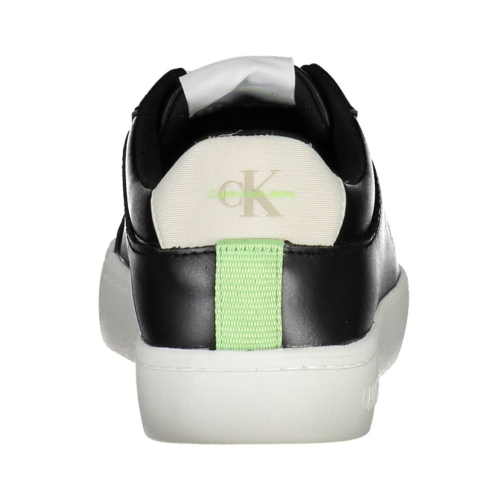 Sneakers by Calvin Klein for women in polyester & polyethylene black features an opulent silhouette from the Women's Athletic Polyester & Polyethylene Sneakers collection, showcasing a signature athletic style with an opulent finish.