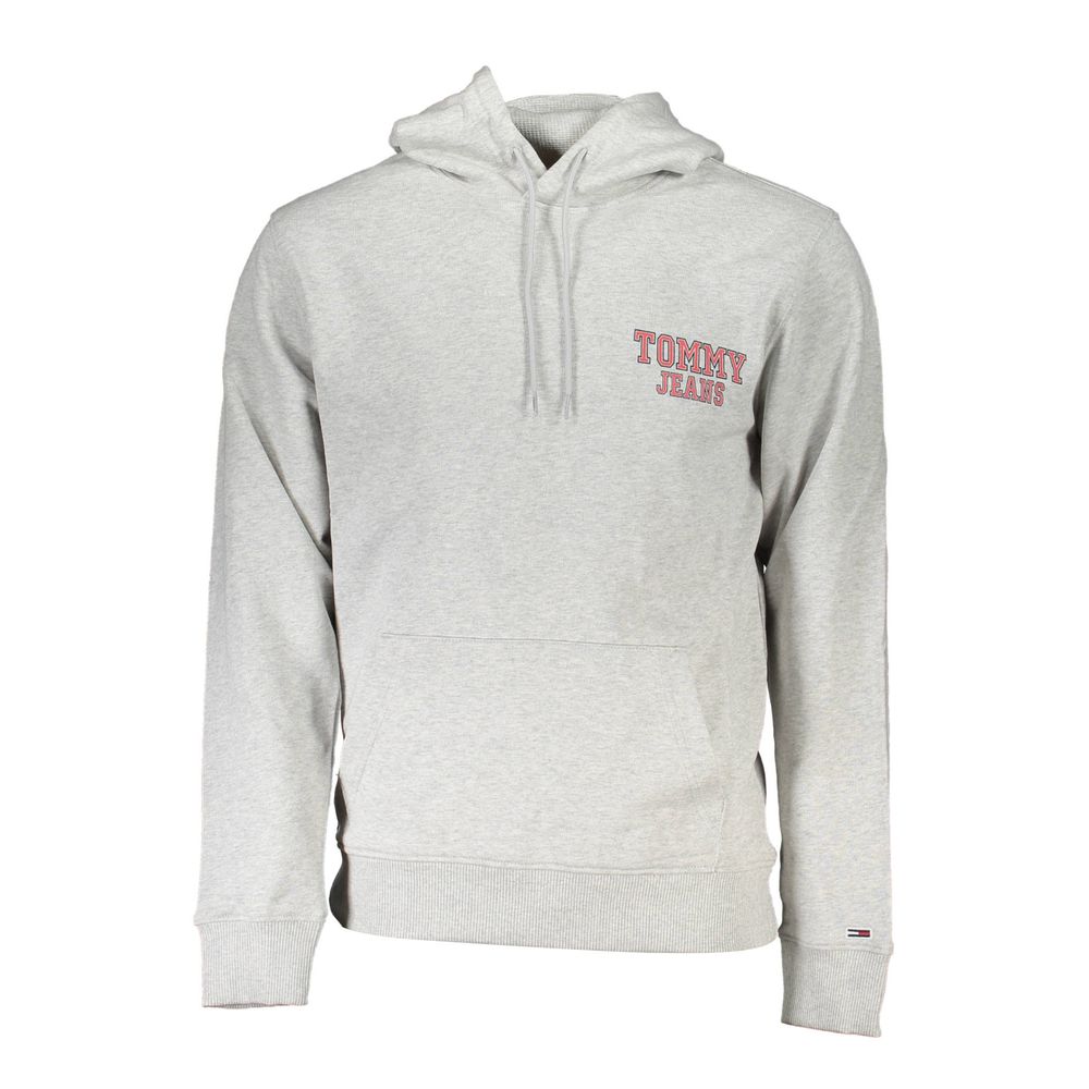Hooded Sweatshirt Hoodie by Tommy Hilfiger for men in cotton brown, gray & print features a slouchy chic silhouette, detailed with a slouchy chic and a signature hooded neckline for an elevated aesthetic.