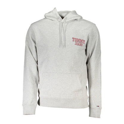 Hooded Sweatshirt Hoodie by Tommy Hilfiger for men in cotton brown, gray & print features a slouchy chic silhouette, detailed with a slouchy chic and a signature hooded neckline for an elevated aesthetic.
