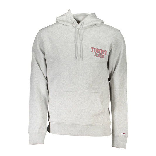 Hooded Sweatshirt Hoodie by Tommy Hilfiger for men in cotton brown, gray & print features a slouchy chic silhouette, detailed with a slouchy chic and a signature hooded neckline for an elevated aesthetic.