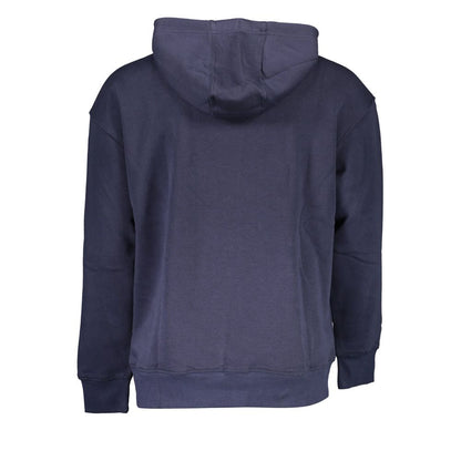 Hooded Sweatshirt Sweater by Tommy Hilfiger for men in cotton polyester blue features an polished silhouette, showcasing refined and a sophisticated for a truly polished finish.