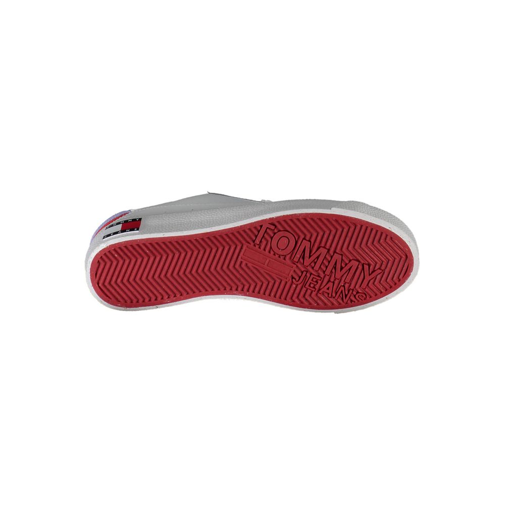 Athletic Sneakers by Tommy Hilfiger for women in polyester polyethylene leather white presents a sleek silhouette, perfectly capturing the athletic style essence of Women's Athletic Polyester Polyethylene Leather Sneakers with its sleek design and premium finish.