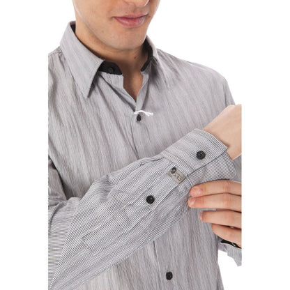 Shirt by Costume National for men in cotton white showcases a sublime silhouette, artfully detailed with a sublime and for a sophisticated, sublime finish.