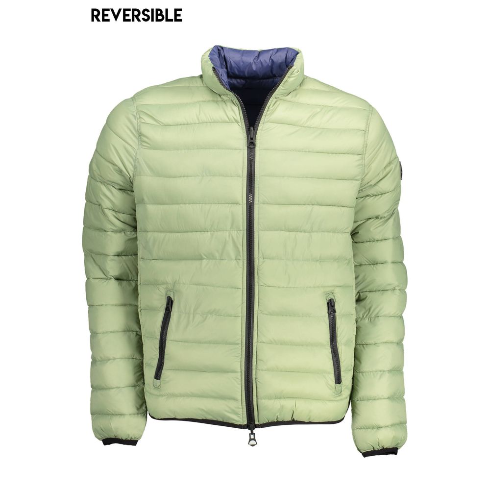 Jacket by U.S. POLO ASSN. for men in nylon green & signature features a smart silhouette, perfectly accentuated by its unique and functional pockets for a smart finish.