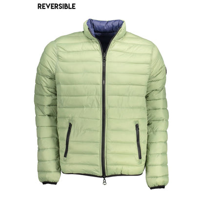 Jacket by U.S. POLO ASSN. for men in nylon green & signature features a smart silhouette, perfectly accentuated by its unique and functional pockets for a smart finish.