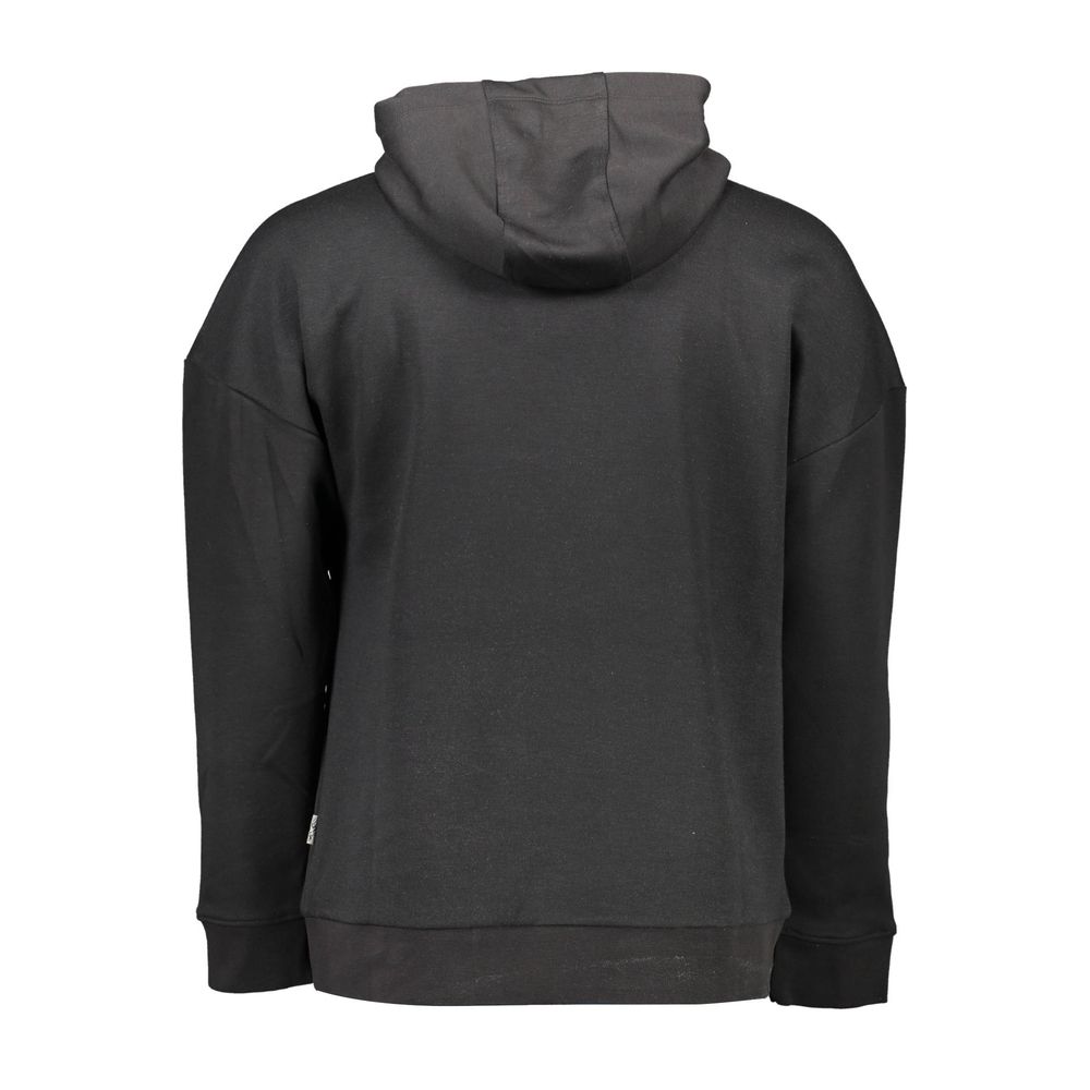 Hooded Sweatshirt Sweater by Plein Sport for men in cotton polyester black showcases a downtown chic silhouette, artfully finished with a downtown chic hooded neckline and for a sophisticated, high-end look.