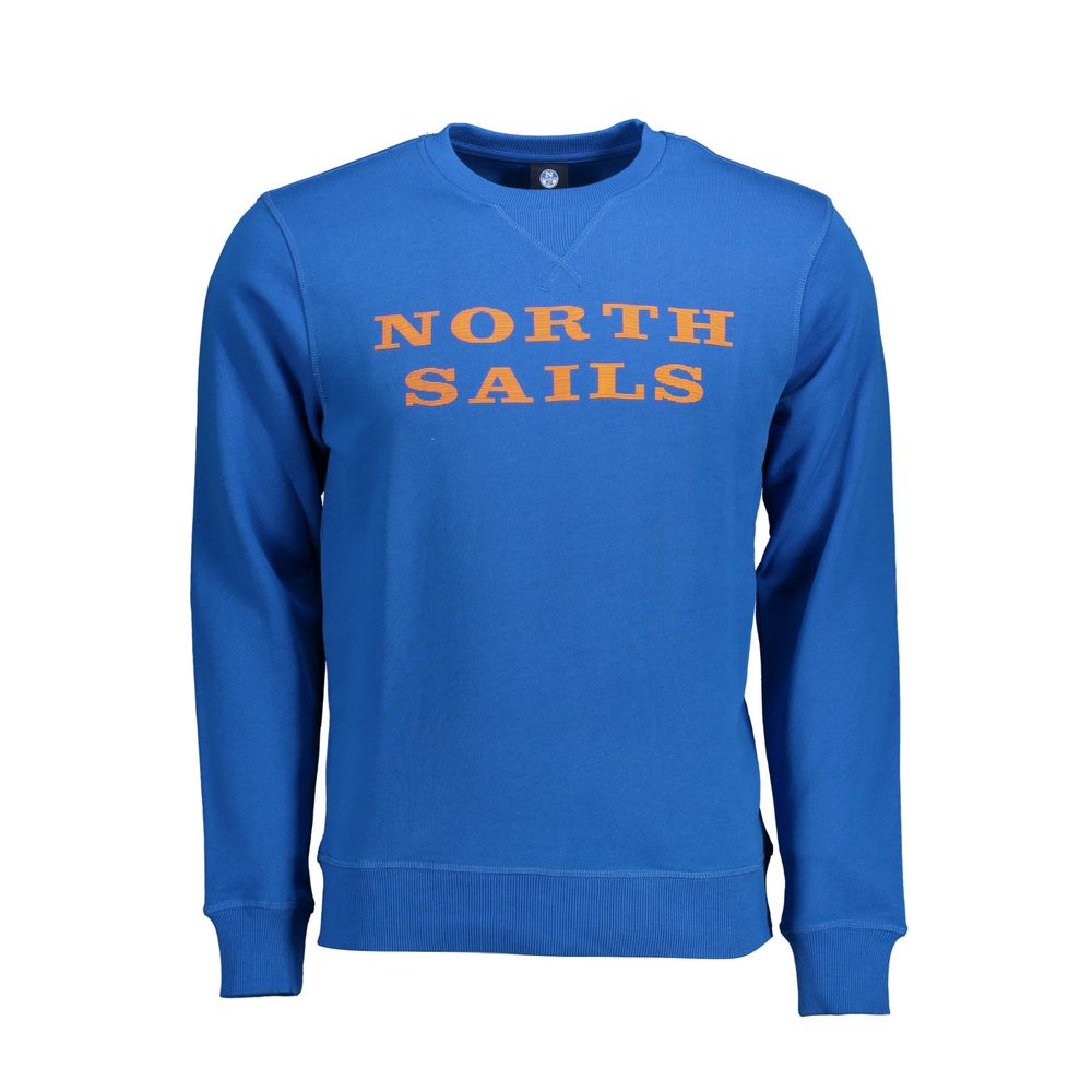 Sweatshirt Sweater by North Sails for men in cotton blue & natural features an tactile silhouette, showcasing a sophisticated and tactile for a refined finish.