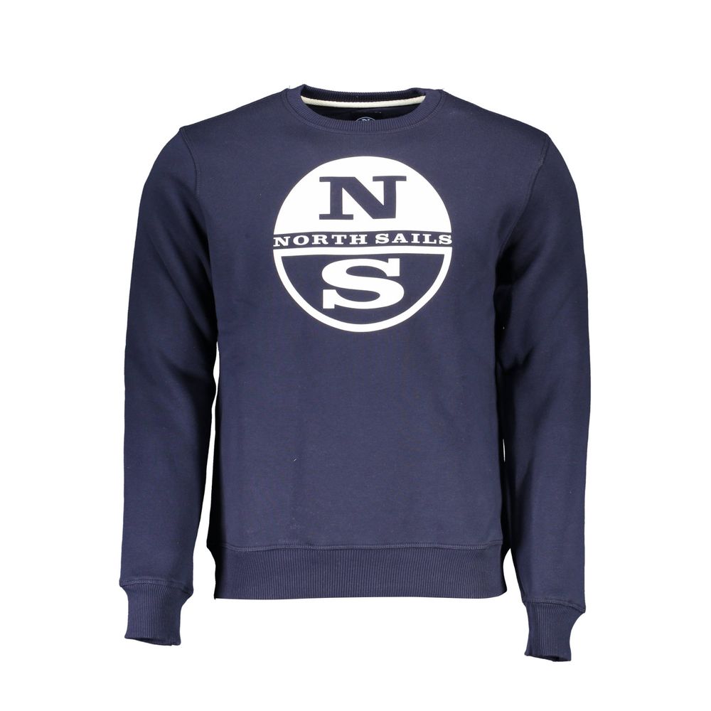 Sweatshirt Sweater by North Sails for men in cotton polyester blue features an tactile silhouette, showcasing a sophisticated and tactile for a refined finish.