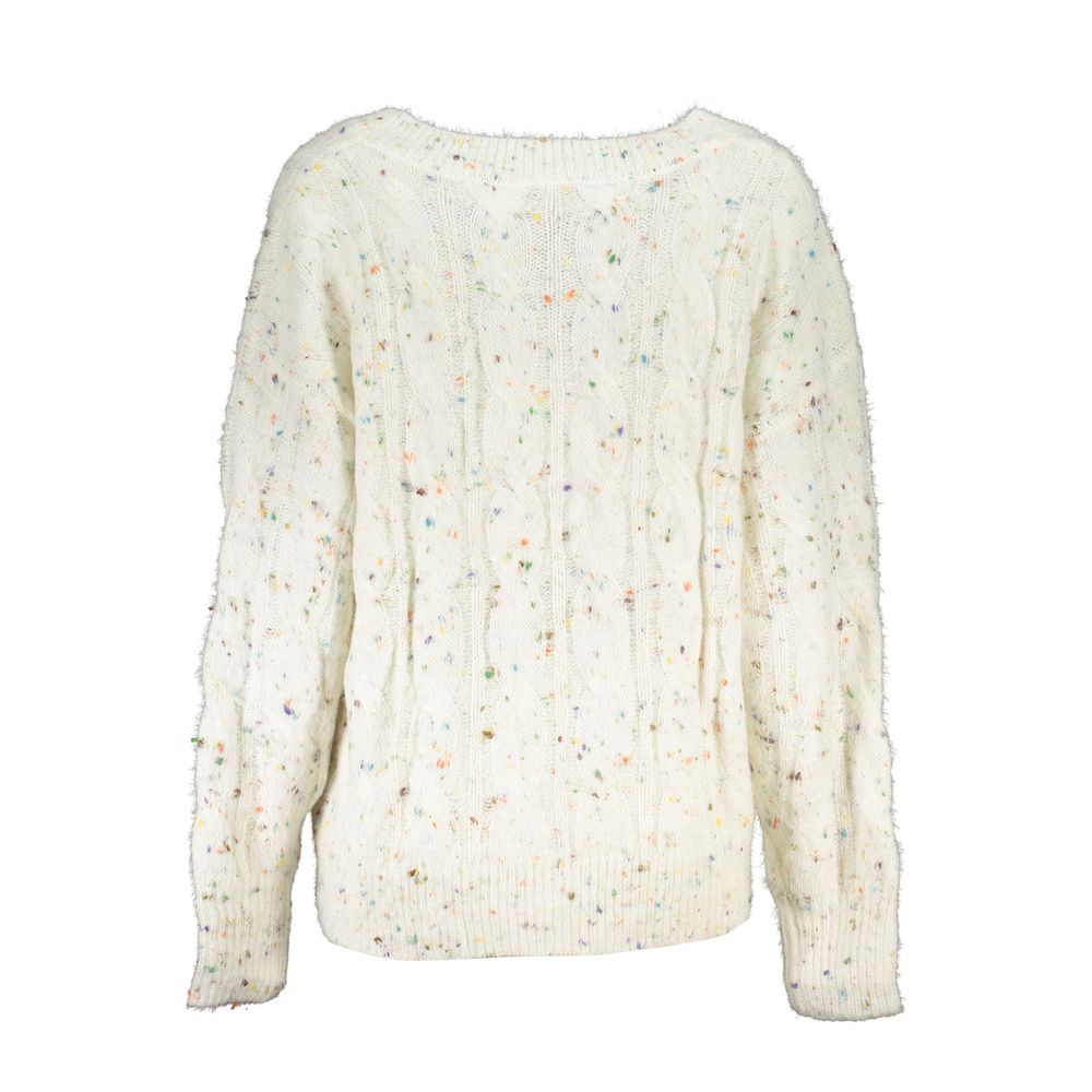 Sweatshirt by Desigual for women in polyester & viscose white features an enviable silhouette, showcasing a premium and refined for a truly enviable finish.