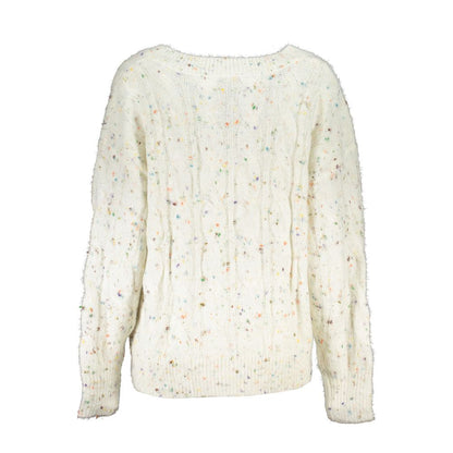 Sweatshirt by Desigual for women in polyester & viscose white features an enviable silhouette, showcasing a premium and refined for a truly enviable finish.