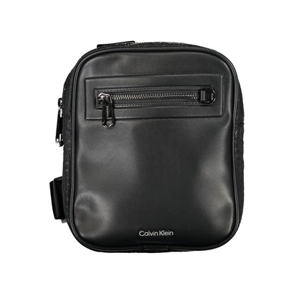 Shoulder Bag by Calvin Klein for men in polyester & polyethylene black features a stately silhouette, showcasing a secure , ample external-pockets & internal-pockets, and stately shoulder-strap & adjustable-strap for a stately finish.