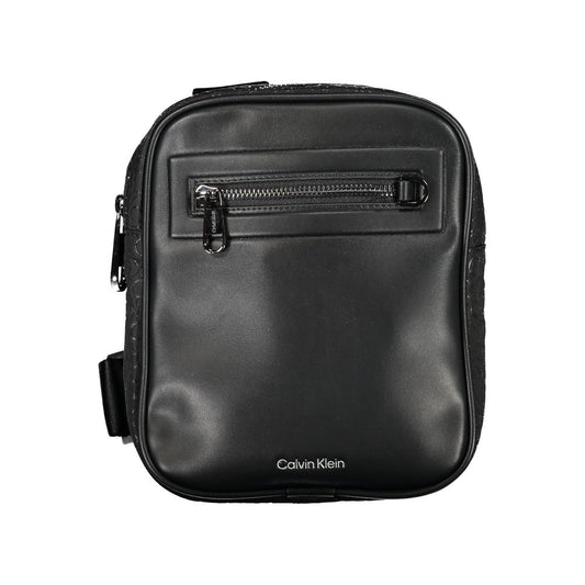 Shoulder Bag by Calvin Klein for men in polyester & polyethylene black features a stately silhouette, showcasing a secure , ample external-pockets & internal-pockets, and stately shoulder-strap & adjustable-strap for a stately finish.