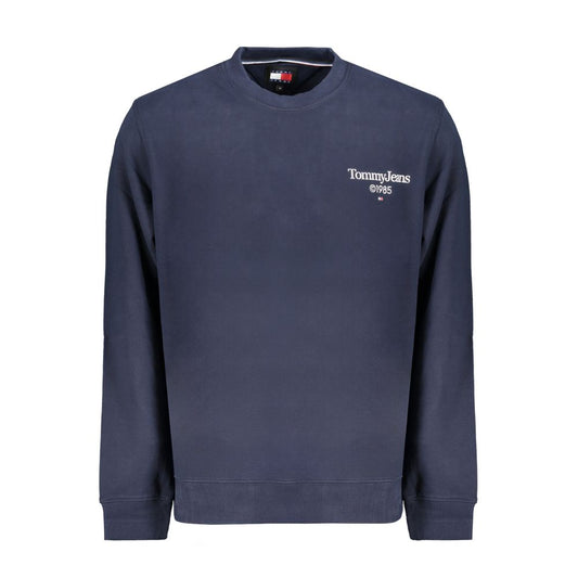 Sweatshirt by Tommy Hilfiger for men in cotton blue & print features an provocated silhouette, detailed with a provocated long-sleeve and a refined crew neckline for a sophisticated aesthetic.