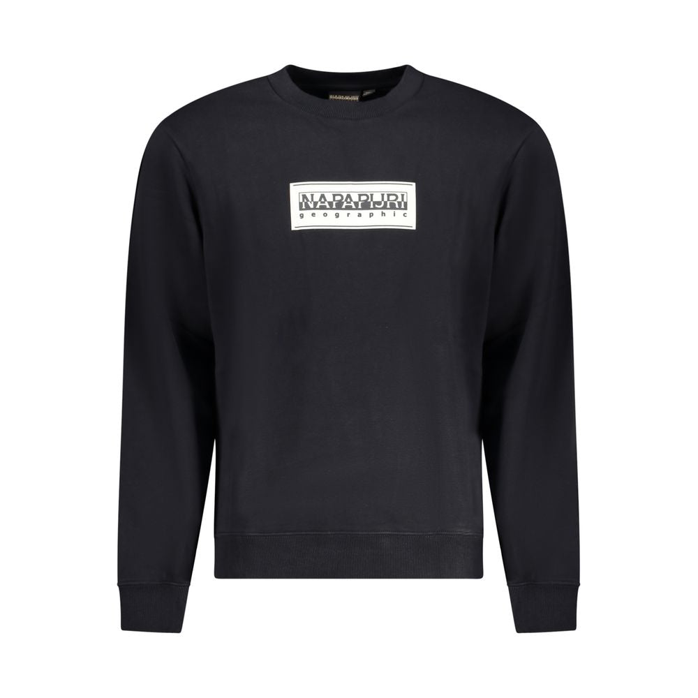 Sweatshirt by Napapijri for men in cotton polyester black & print features an magnificent silhouette, showcasing a sophisticated crew neckline and long-sleeve detail for a truly magnificent finish.