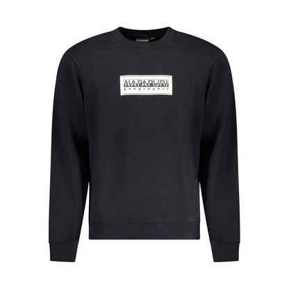Sweatshirt by Napapijri for men in cotton polyester black & print features an magnificent silhouette, showcasing a sophisticated crew neckline and long-sleeve detail for a truly magnificent finish.