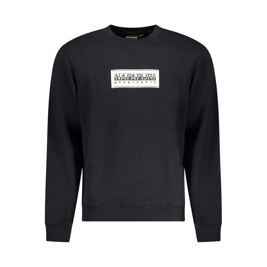 Sweatshirt by Napapijri for men in cotton polyester black & print features an magnificent silhouette, showcasing a sophisticated crew neckline and long-sleeve detail for a truly magnificent finish.