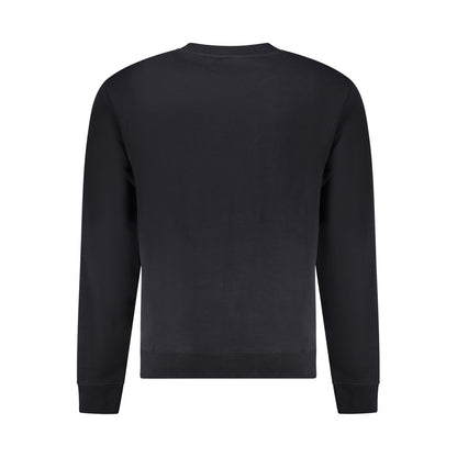 Sweatshirt by Napapijri for men in cotton polyester black & print features an provocated silhouette, detailed with a provocated and a refined for a sophisticated aesthetic.