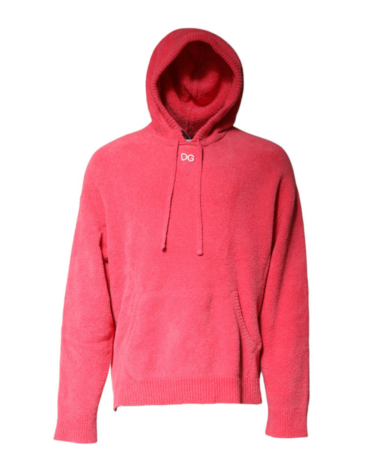 Hoodie by Dolce & Gabbana for men in nylon cotton red showcases a city-ready silhouette, artfully detailed with a signature hooded neckline and for a city-ready finish.