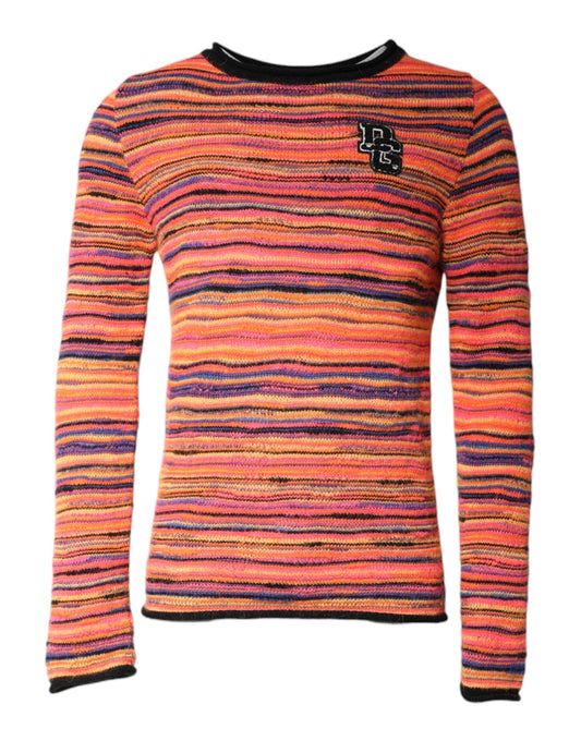 Sweater by Dolce & Gabbana for men in virgin wool silk polyester & mohair multicolor showcases an masterful silhouette, artfully detailed with a masterful round neckline and for a sophisticated, premium finish.