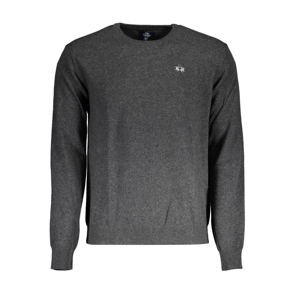 Sweatshirt by La Martina for men in cashmere blend brown & gray features an exquisite silhouette, showcasing and round neckline details for a exquisite look.