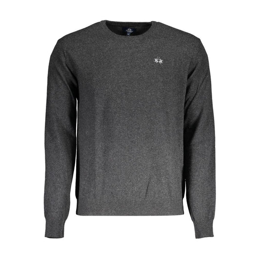 Sweatshirt by La Martina for men in cashmere blend brown & gray features an exquisite silhouette, showcasing and round neckline details for a exquisite look.