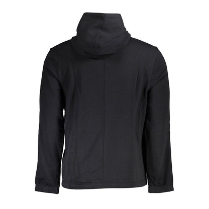 Hooded Sweatshirt Sweater by Calvin Klein for men in cotton polyester black showcases a downtown chic silhouette, artfully finished with a downtown chic hooded neckline and for a sophisticated, high-end look.