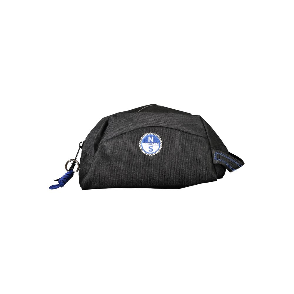 Travel Toiletry Bag by North Sails for men in polyester leather black features a distinguished Polyester Leather Travel Toiletry Bag design with a distinguished zipper, ample internal-pockets, and versatile handle for a distinguished finish.