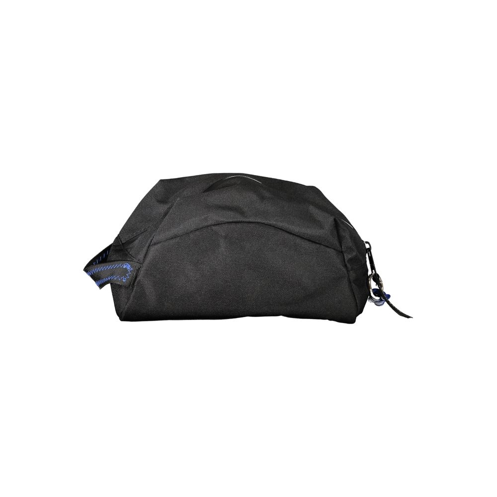 Travel Toiletry Bag by North Sails for men in polyester leather black features a distinguished Polyester Leather Travel Toiletry Bag design with a secure zipper, organized internal-pockets, and versatile handle for travel.